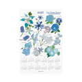 2027 Linen Calendar Les Fleurs Bleues