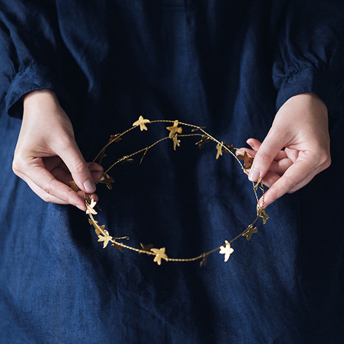 Fog Linen Work Brass Garland: Bird