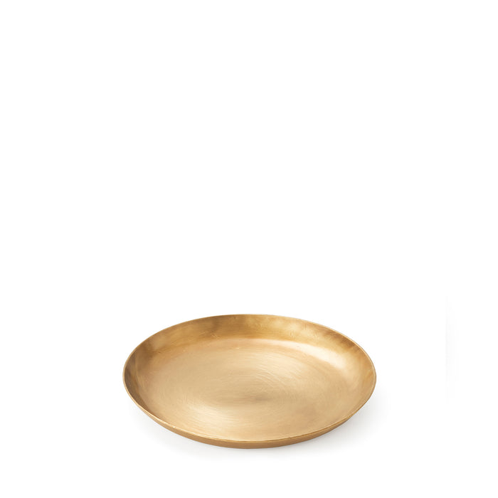 Fog Linen Work Brass Plate Round: (S)