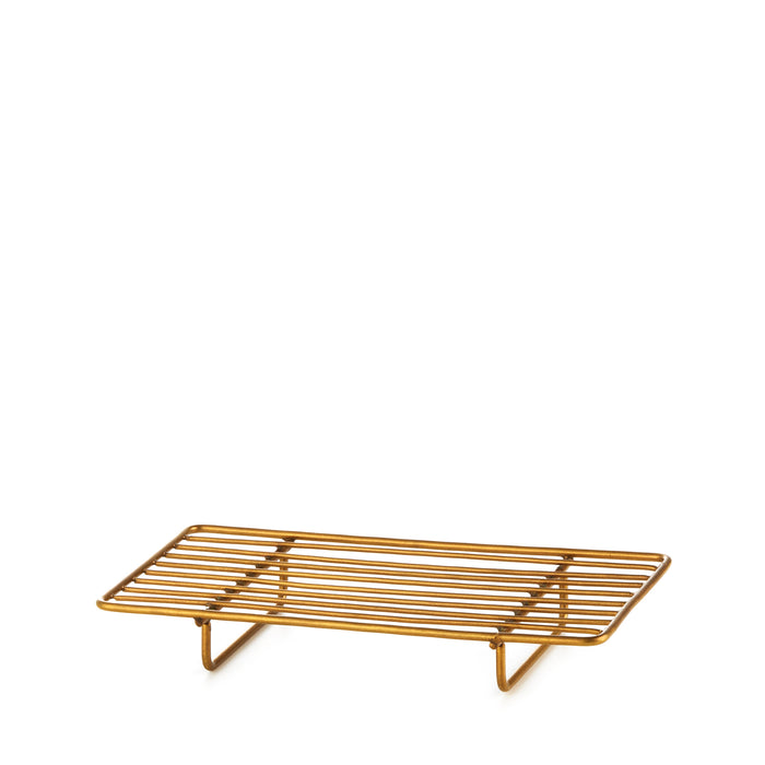 Fog Linen Work Brass Wire Stand: Rectangular