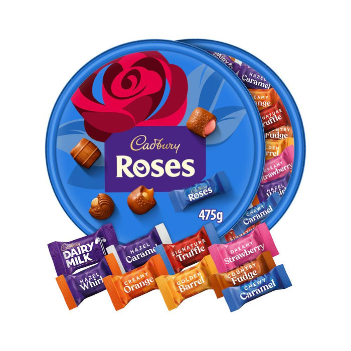 Cadbury Roses assorted chocolate tub, 475g