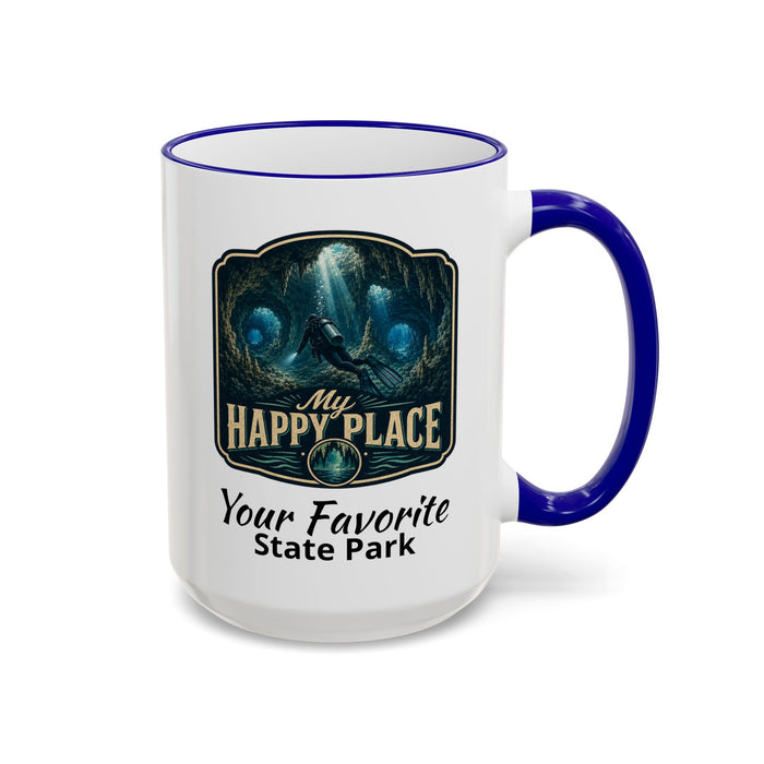 CUSTOMIZABLE Scuba Cave Accent Rim & Handle 11oz/15oz