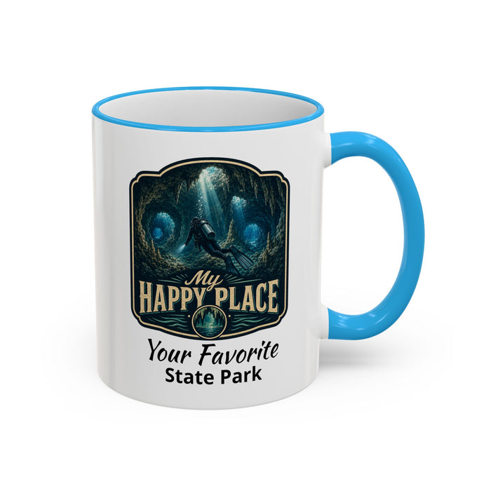 CUSTOMIZABLE Scuba Cave Accent Rim & Handle 11oz/15oz