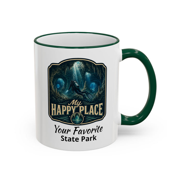 CUSTOMIZABLE Scuba Cave Accent Rim & Handle 11oz/15oz