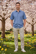 David Donahue Short Sleeve Button Down Shirts