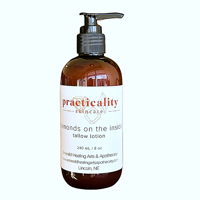 Diamonds on the Inside unscented tallow lotion in the eight-ounce size