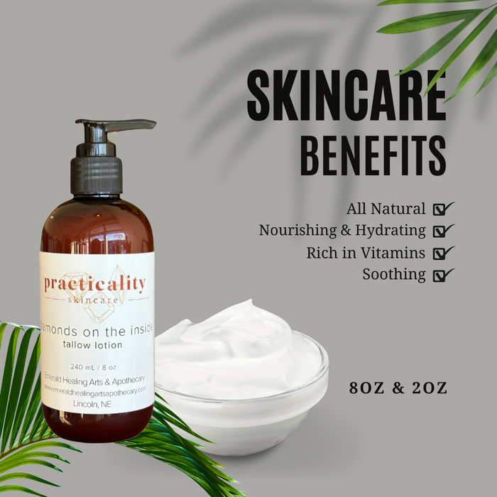 Diamonds on the Inside unscented tallow body lotion product image