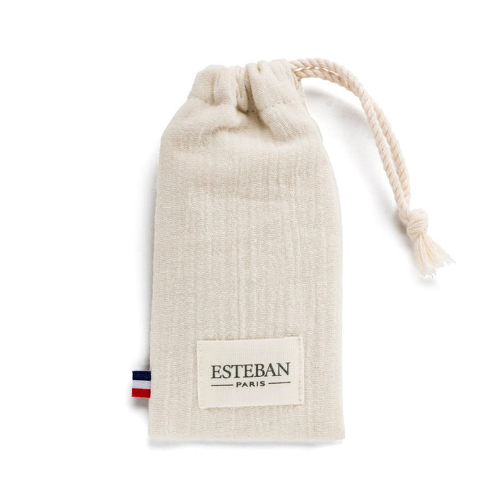 Esteban Teck & Tonka Perfumed Ceramic Tile in Linen Pouch