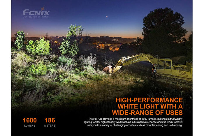 Fenix HM70R Rechargeable LED Headlamp - 1600 Lumens - SNOODBANGER customs