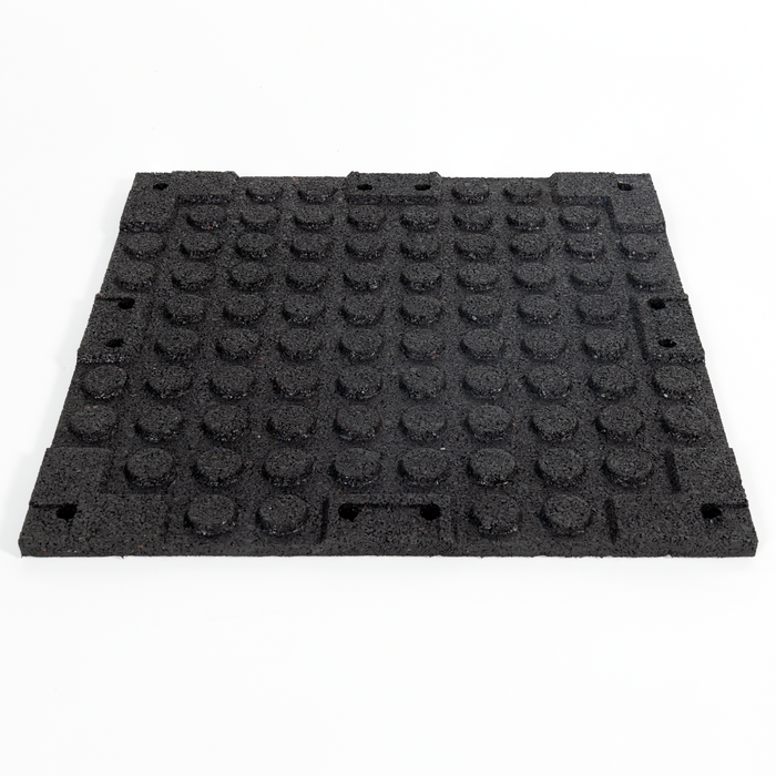 Fitway Rubber Gym Tile with 3 x Connectors Per Tile