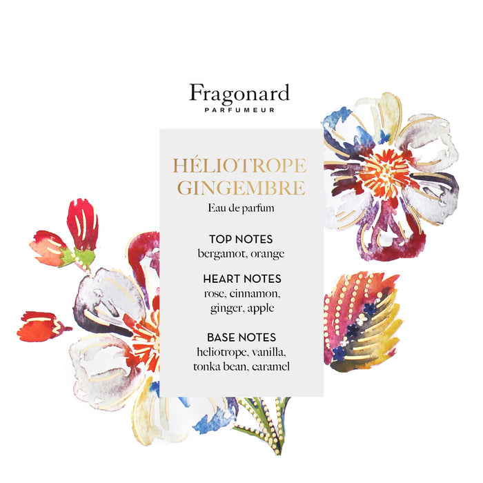 Fragonard Heliotrope Gingembre Perfumed Soap &  Dish