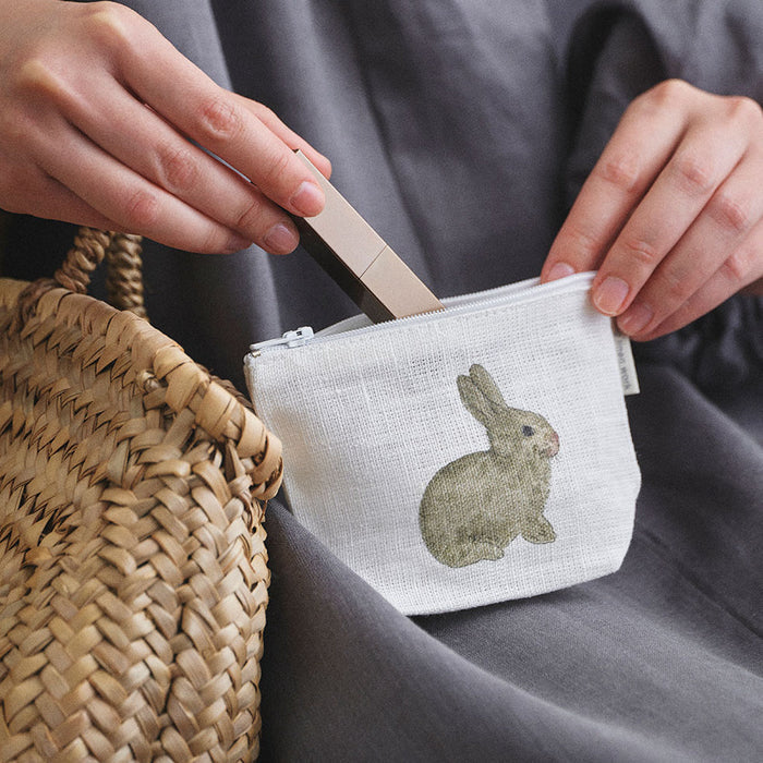 Fog Linen Work Isabelle Boinot Pouch: Rabbit and Carrot