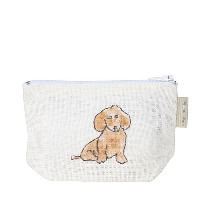 Fog Linen Work Isabelle Boinot Pouch: Two Dogs