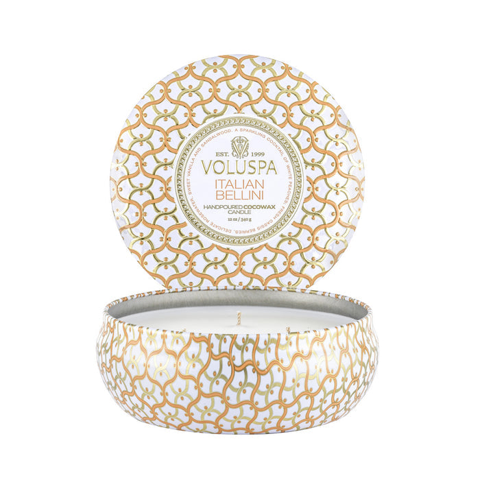 VOLUSPA Italian Bellini 3 Wick Tin Candle