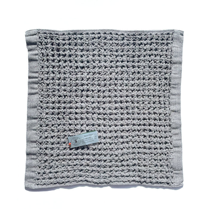 Kontex Brera Waffle Face Cloth - Grey