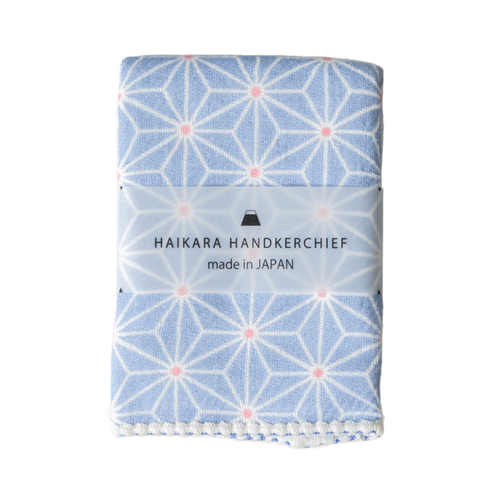 Kontex Haikara Handkerchief - Asanoha Blue