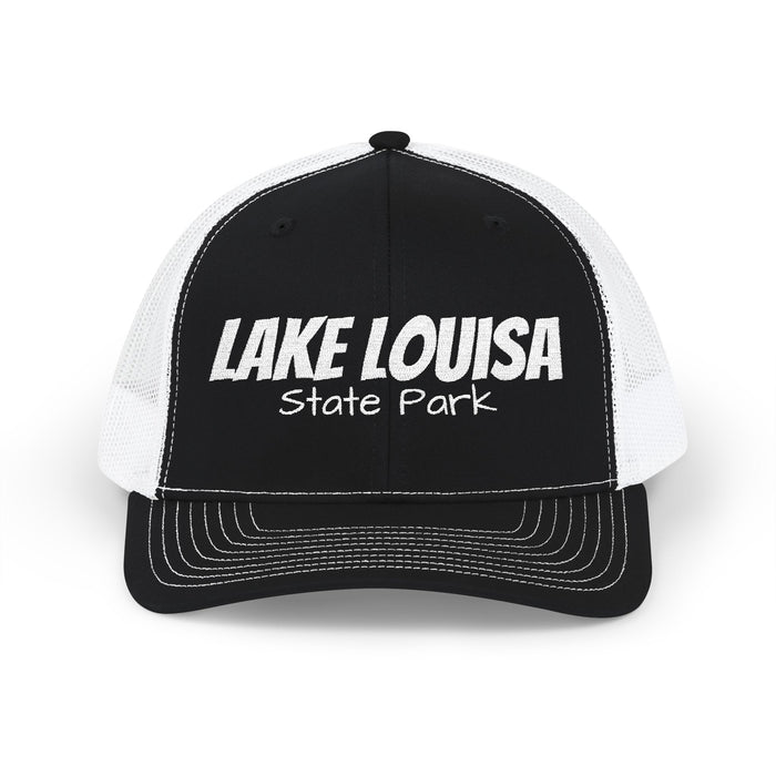 Lake Louisa State Park Trucker Cap — Retro Outdoor Snapback Hat