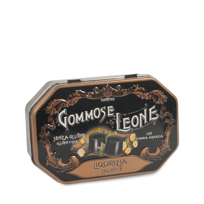Leone 1857 Sugar Free Orange Liquorice in Gummy Tin - 42g