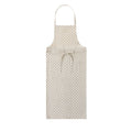 Linen Full Apron: Natural Dot