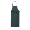 Linen Full Apron: Vert Noir