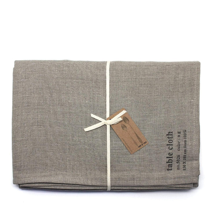 Fog Linen Work Linen Table Cloth (L): Natural