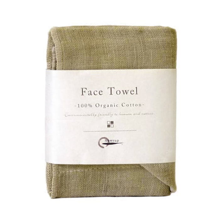 Nawrap Organic Cotton Face Towel - Sage Green