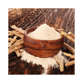 Dried ashwagandha root, Withania somnifera, packaged as a bulk botanical ingredient