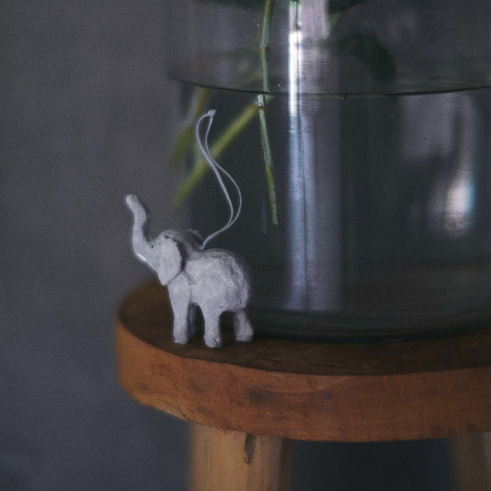 Fog Linen Work Papier Maché Ornament: Elephant