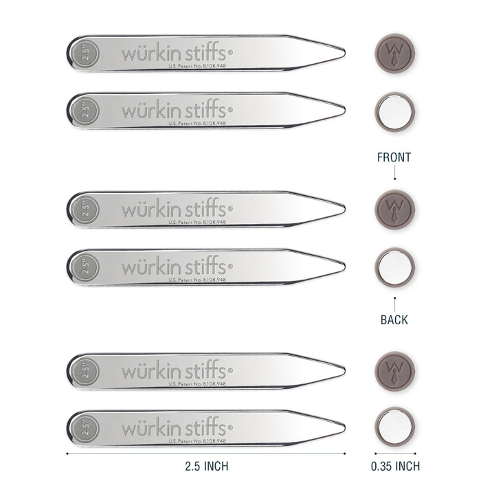 Power Stays Magnetic Collar Stays - Tri Pack