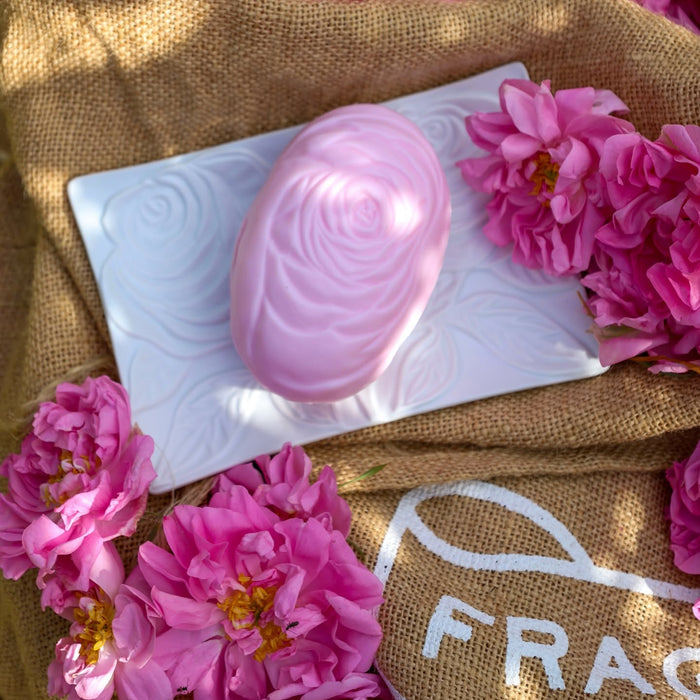 Fragonard Rose de Mai Soap & Dish Set