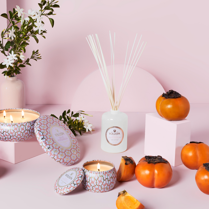 VOLUSPA Saijo Persimmon 3 Wick Tin Candle
