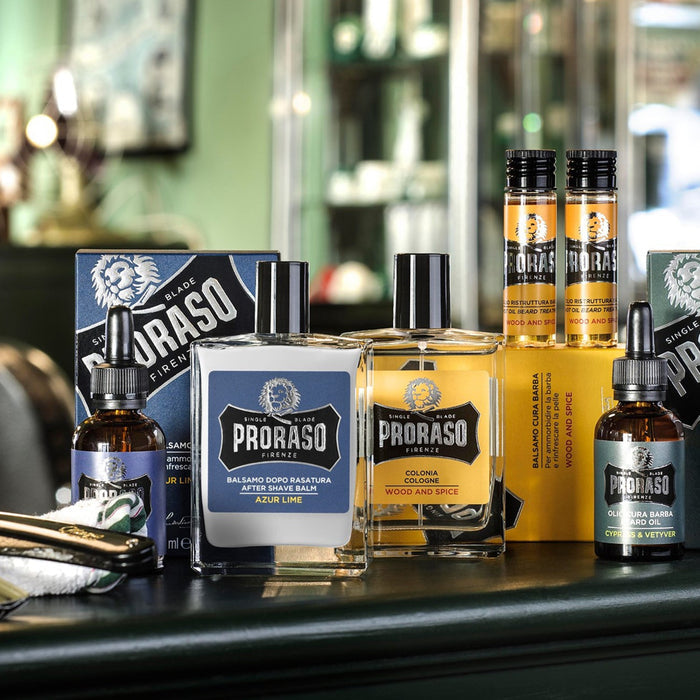 Proraso Single Blade Cologne - Wood + Spice