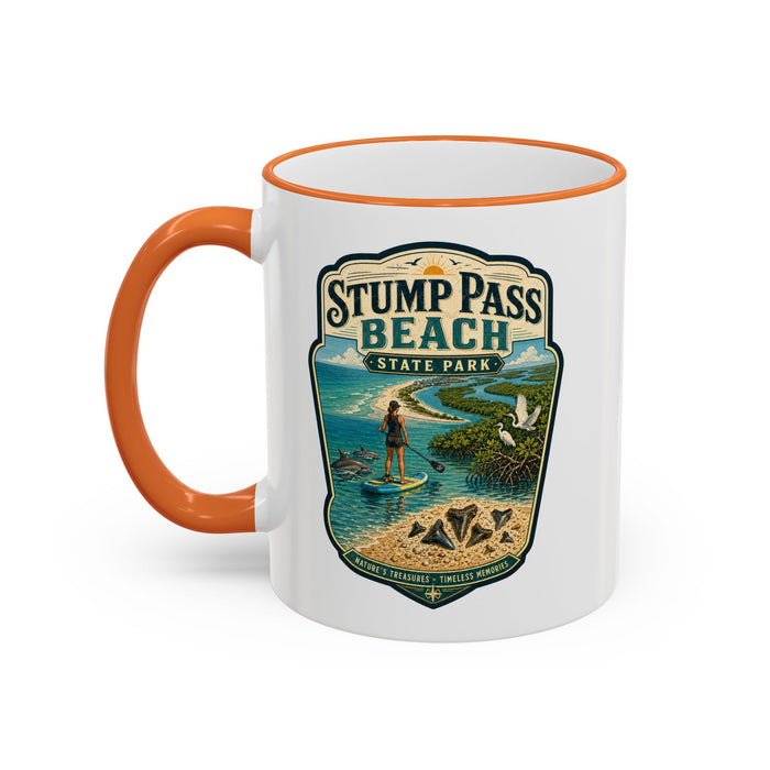 Stump Pass Beach Mug — Accent Rim & Handle 11oz/15oz