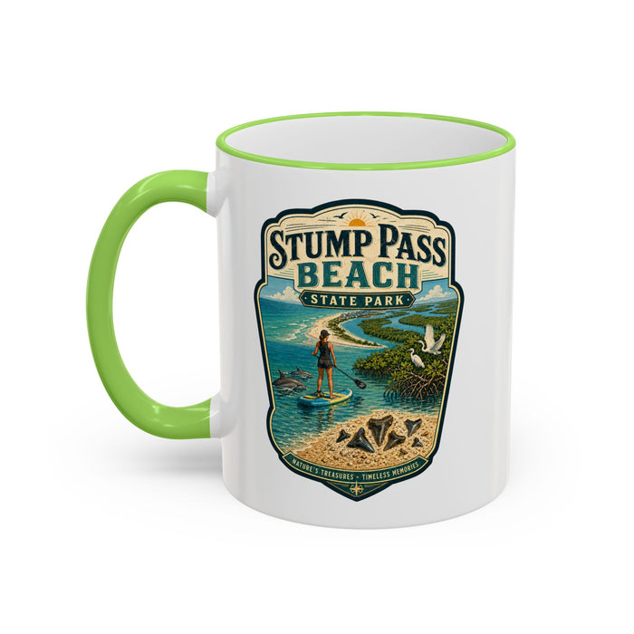 Stump Pass Beach Mug — Accent Rim & Handle 11oz/15oz
