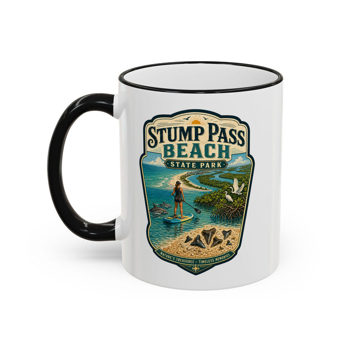Stump Pass Beach Mug — Accent Rim & Handle 11oz/15oz