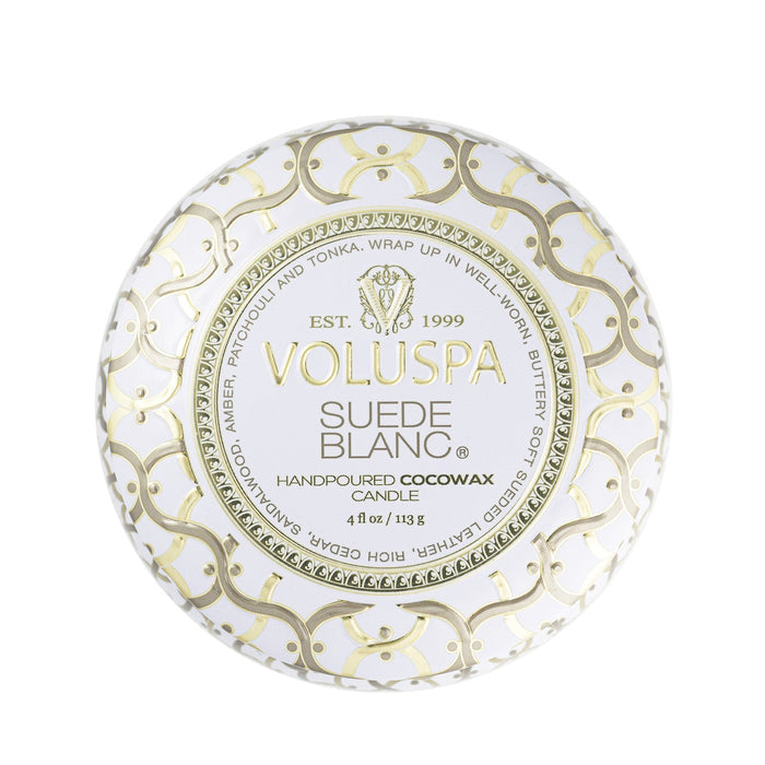 VOLUSPA Suede Blanc Decorative Candle