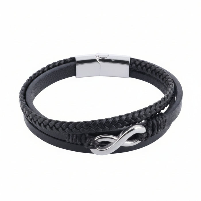 Trafalgar Leather & Silver Bracelet Collection