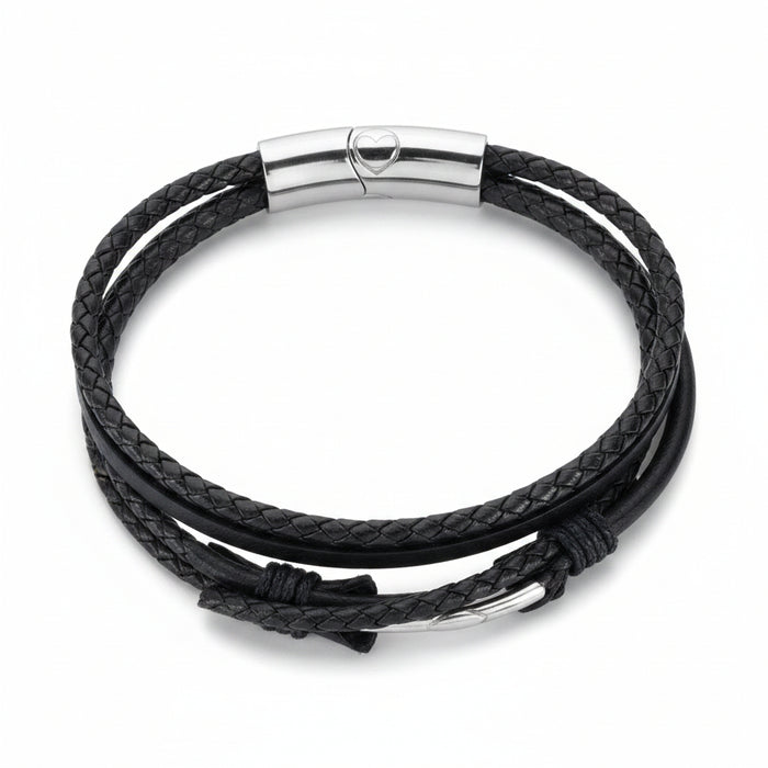 Trafalgar Leather & Silver Bracelet Collection