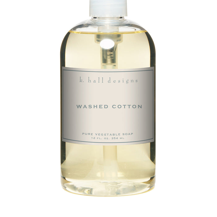k. Hall Washed Cotton Liquid Hand Soap - FEW REMAIN!